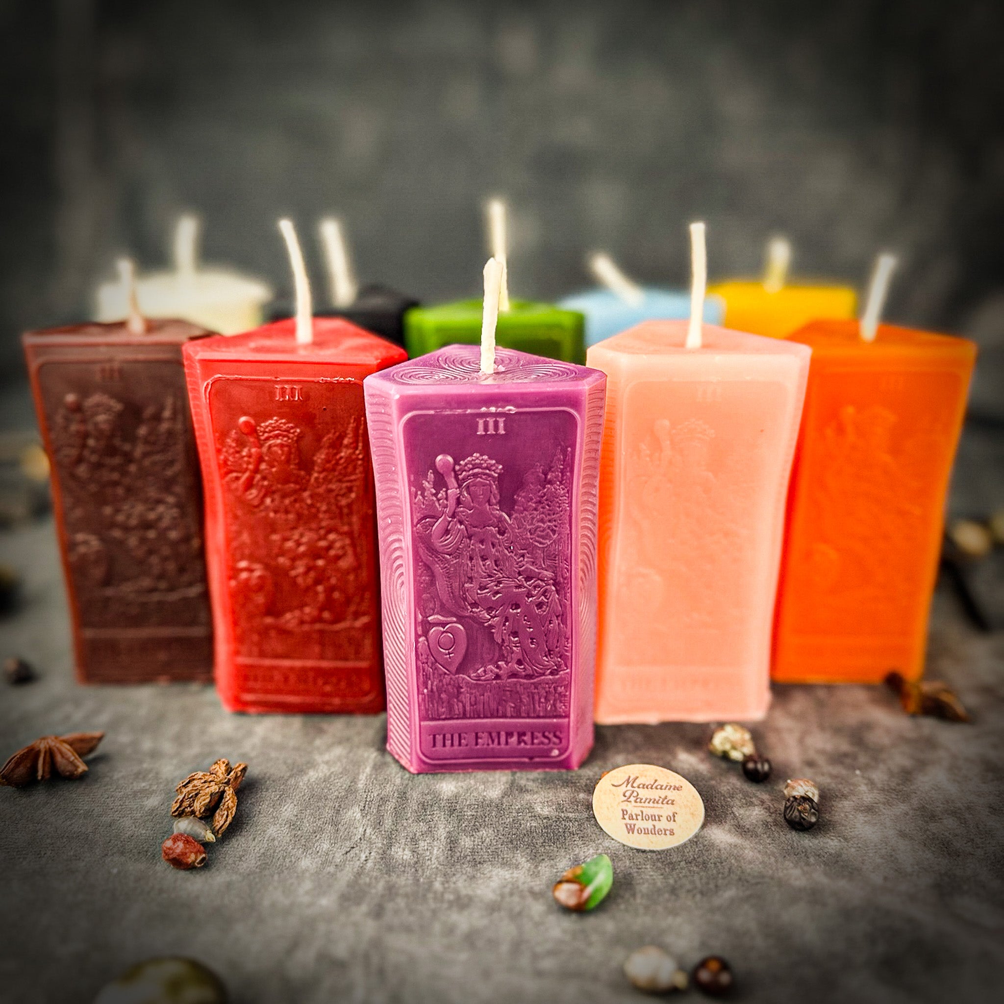 Beeswax The Empress Tarot Card Spell Candle - Parlour of Wonders