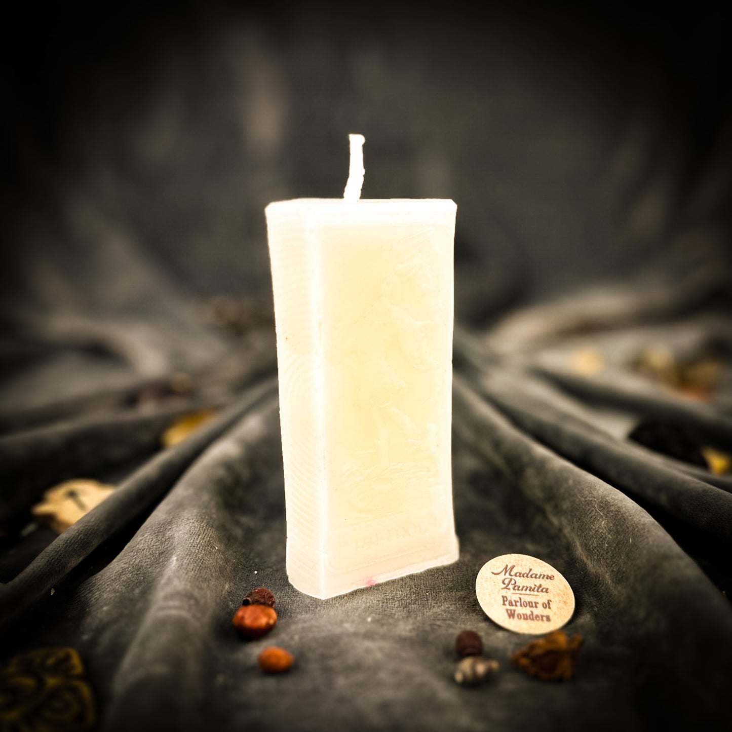 White Fool Tarot Spell Candle 
