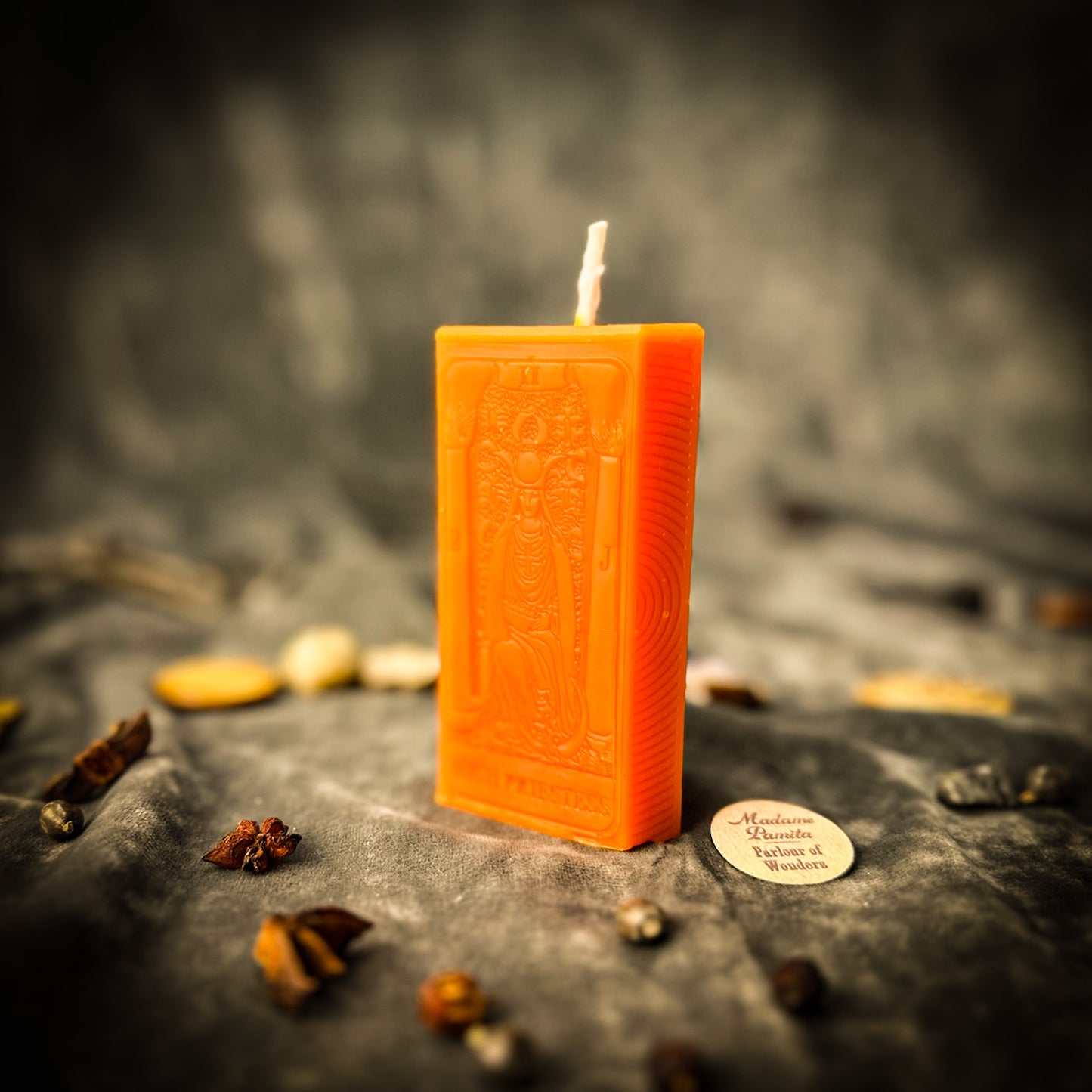 orange High Priestess Candle