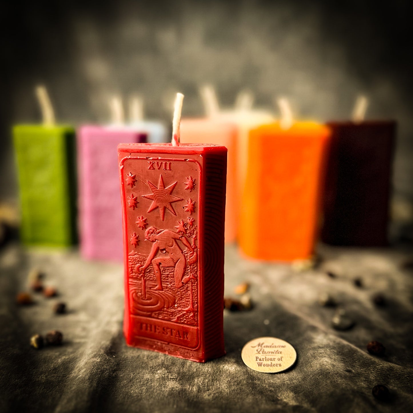 Beeswax The Star Tarot Card Spell Candle