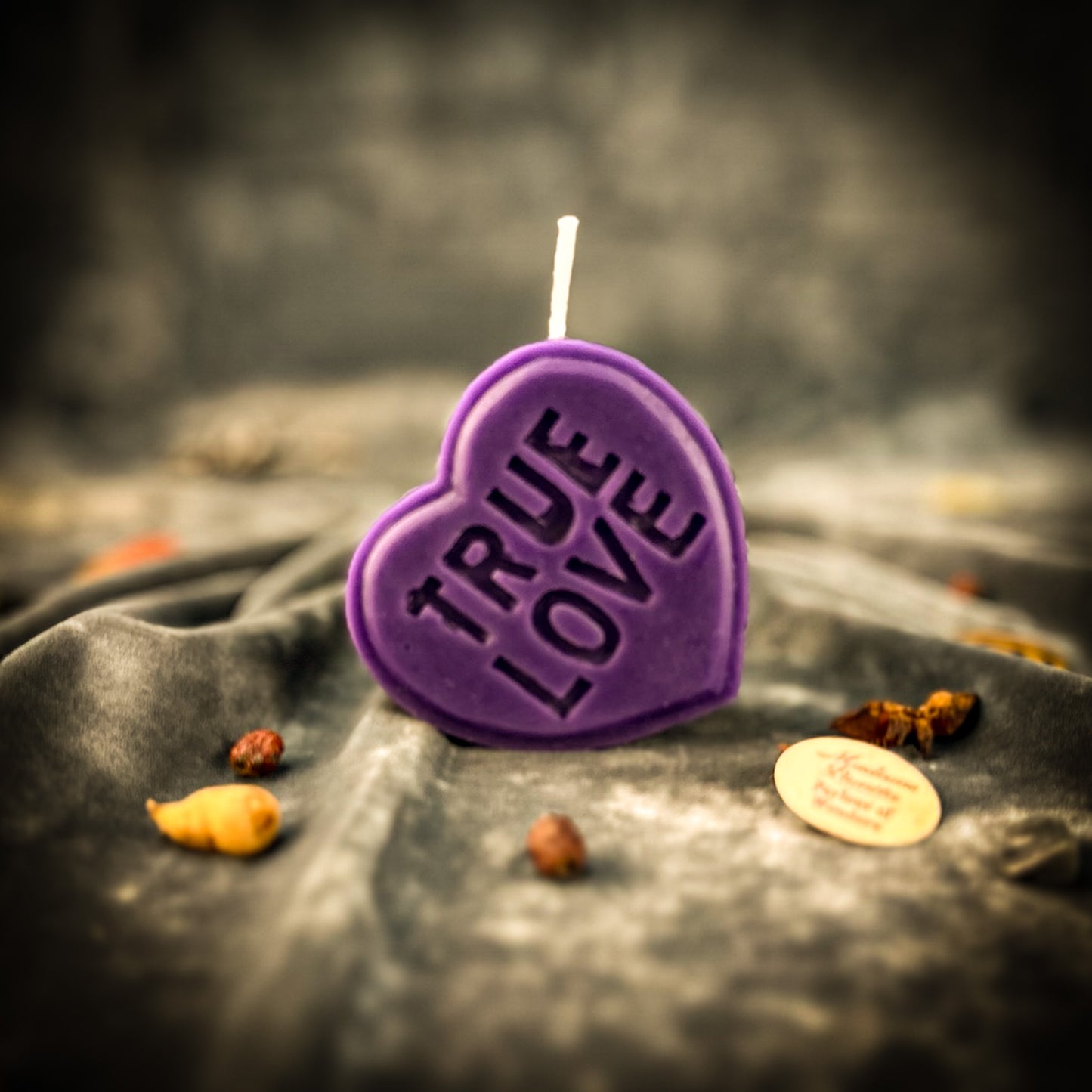 Purple Beeswax True Love Spell Candle - Everlasting Love Magic