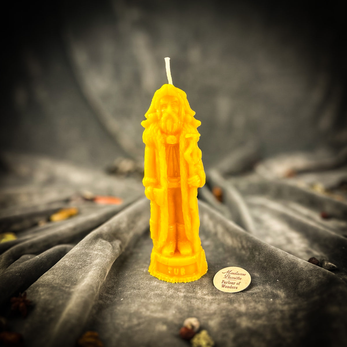 Beeswax Tur God Spell Candle | Empowerment, Strength & Stability