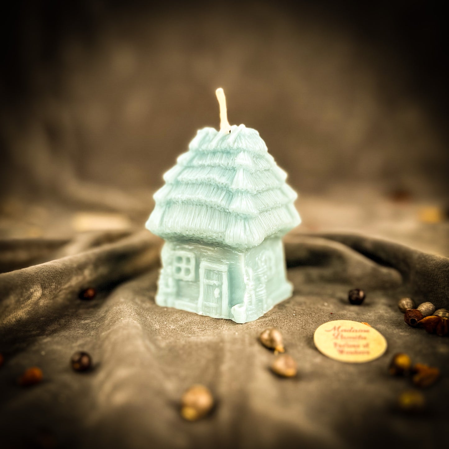 Blue Ukrainian Khalupa Home Protection Spell Candle