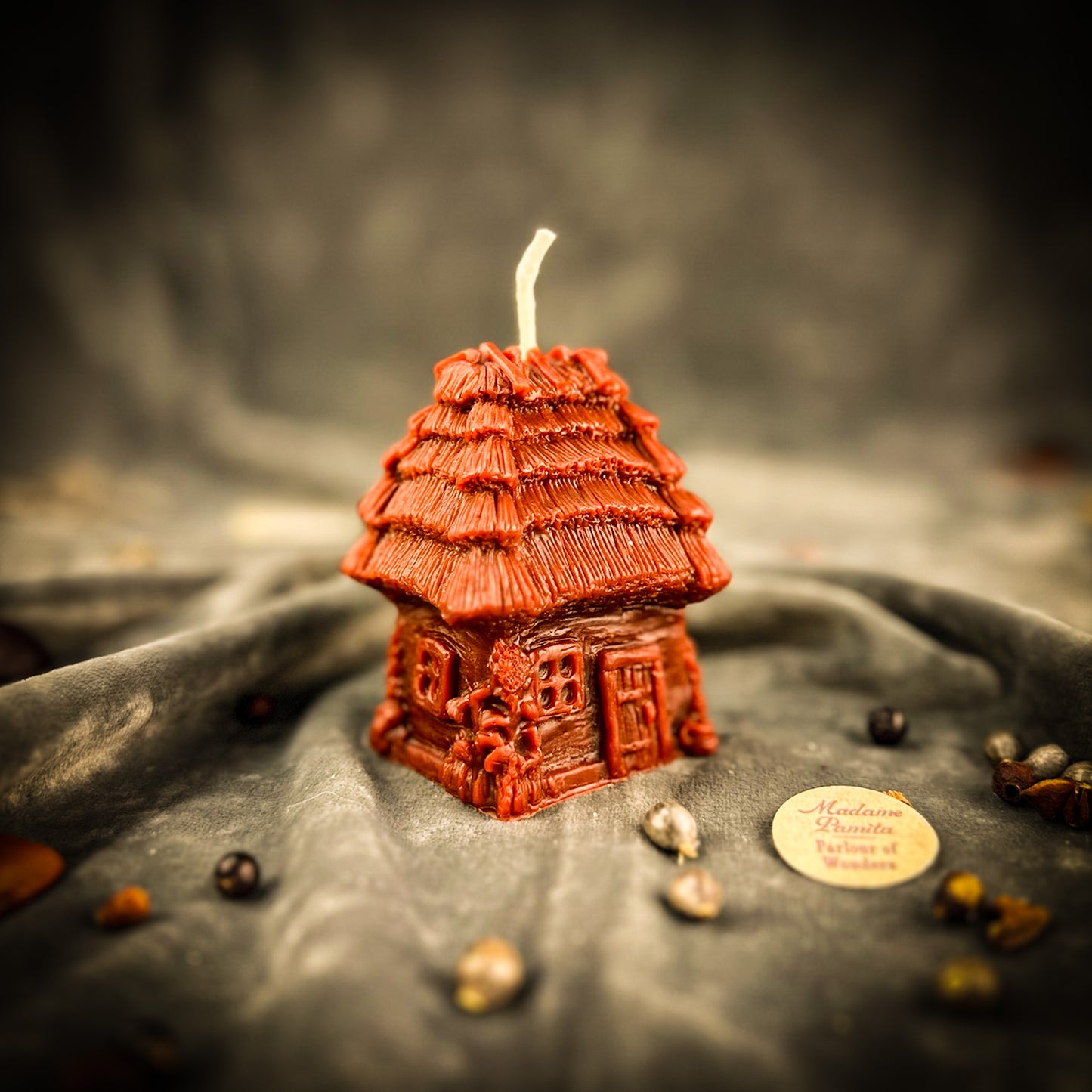 Brown Ukrainian Khalupa Home Protection Spell Candle