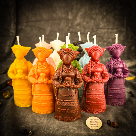 Beeswax Vidma Witch of Manifestation Spell Candle