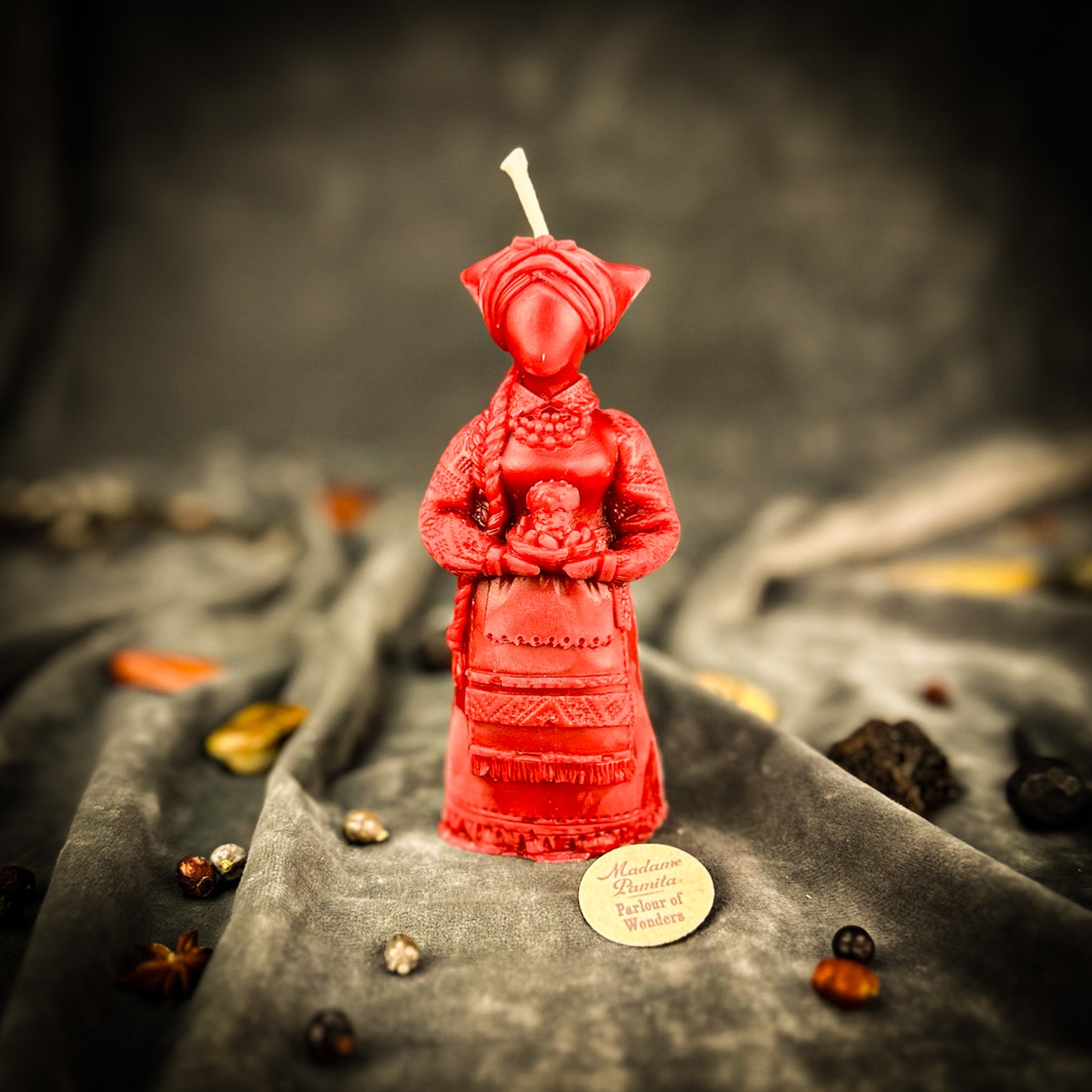 Beeswax Vidma Witch of Manifestation Spell Candle