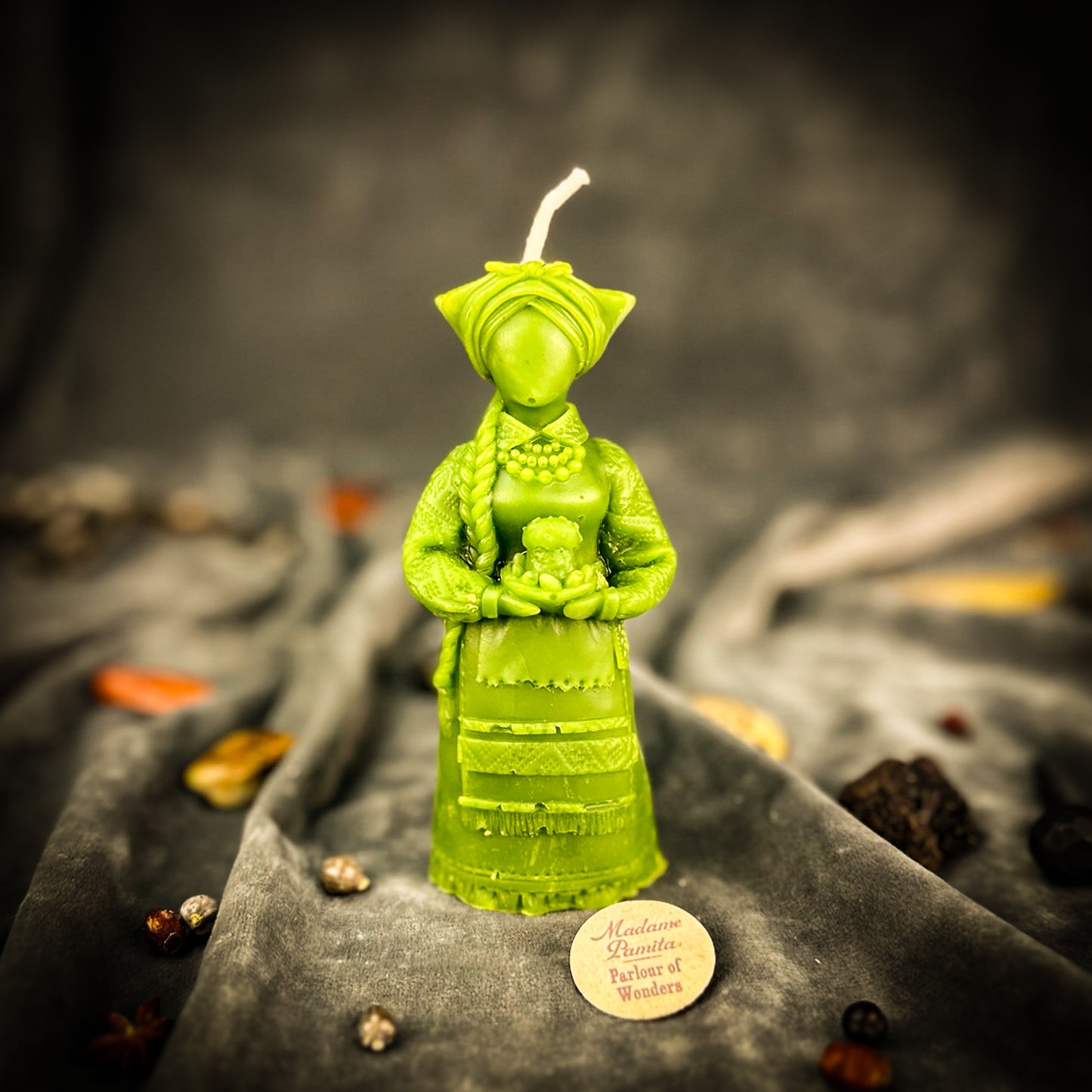 Beeswax Vidma Witch of Manifestation Spell Candle