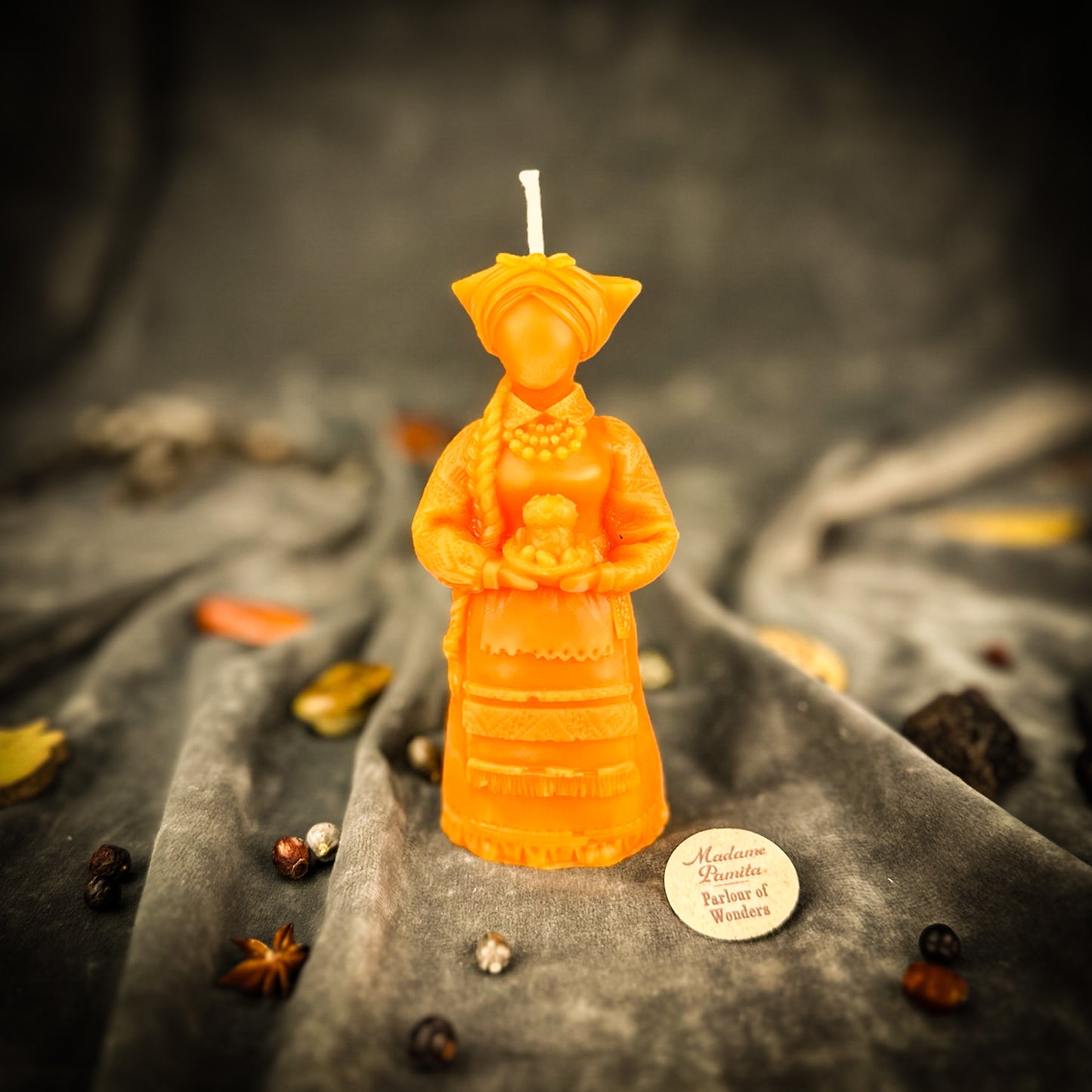 Beeswax Vidma Witch of Manifestation Spell Candle