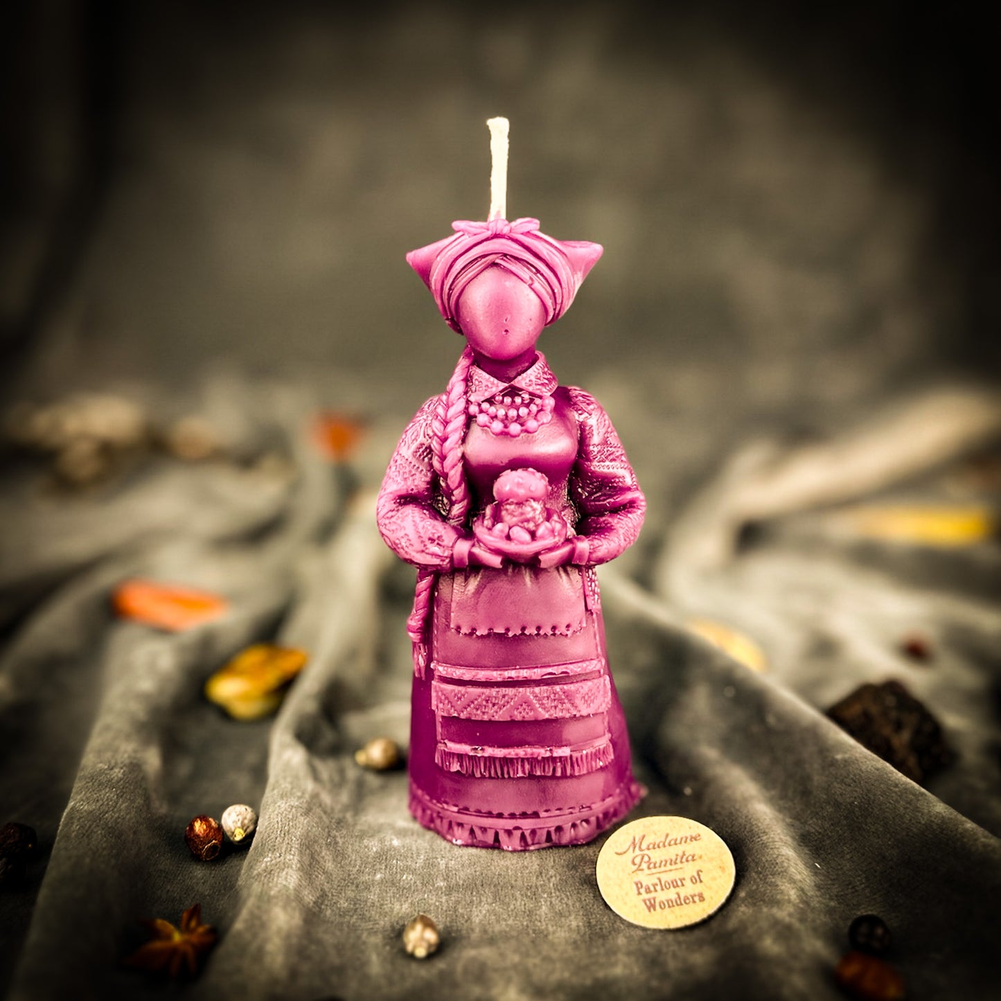 Beeswax Vidma Witch of Manifestation Spell Candle