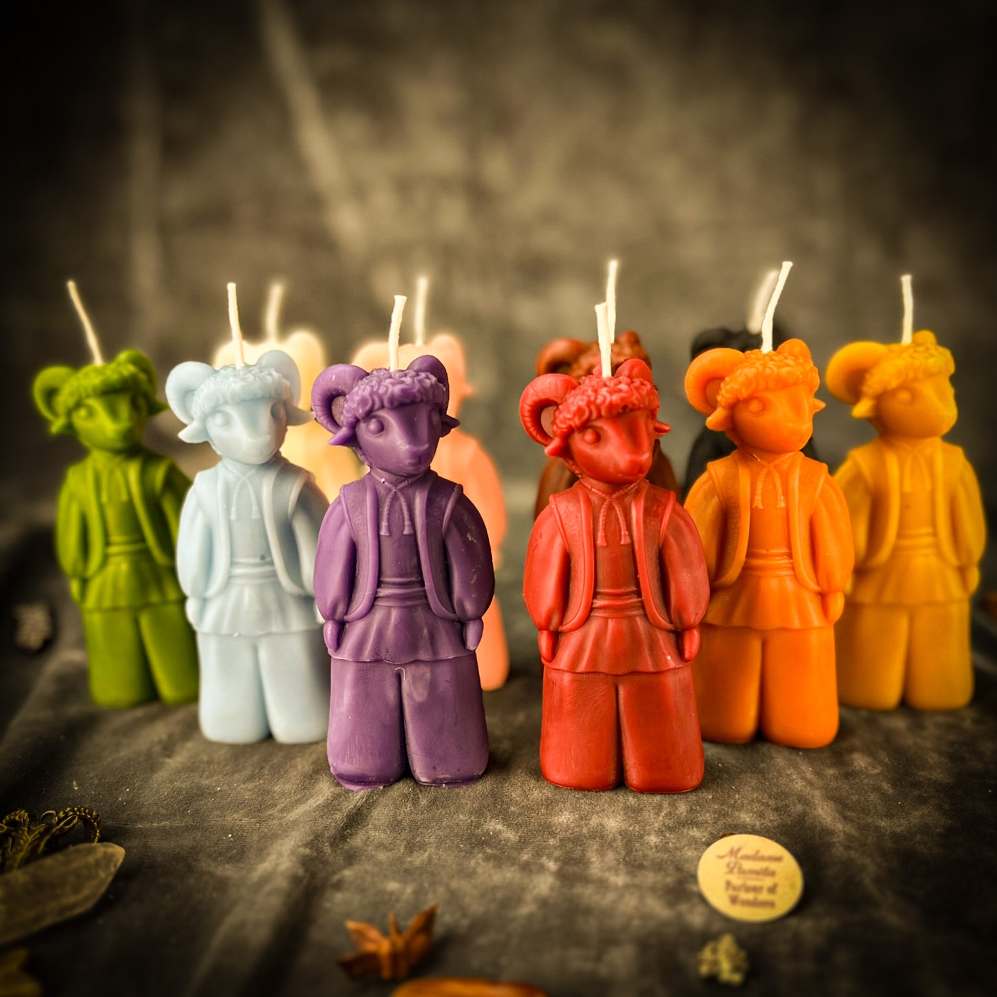 Beeswax Vodinnya Kozy Goat of Blessings Spell Candle