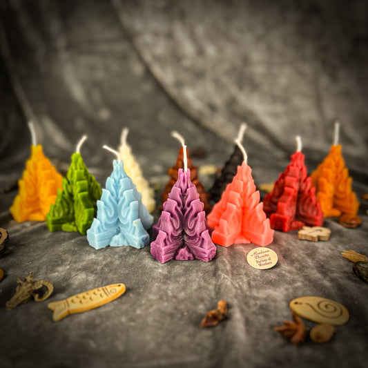 Beeswax Vohon’ Living Fire Spell Candle