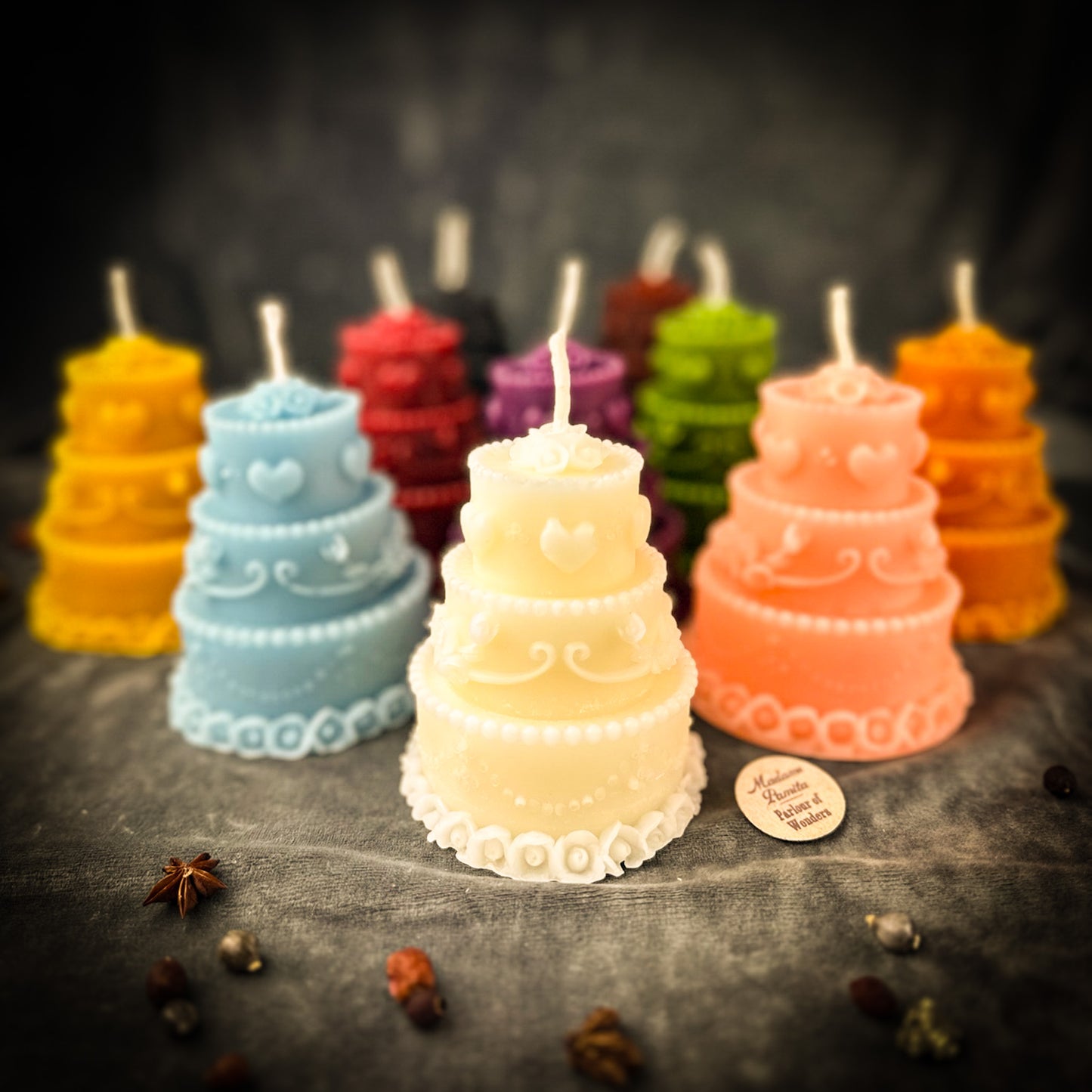 Beeswax Wedding Cake Spell Candle - Marriage, Commitment & Lasting Love