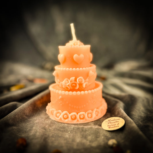 Pink Wedding Cake Spell Candle 