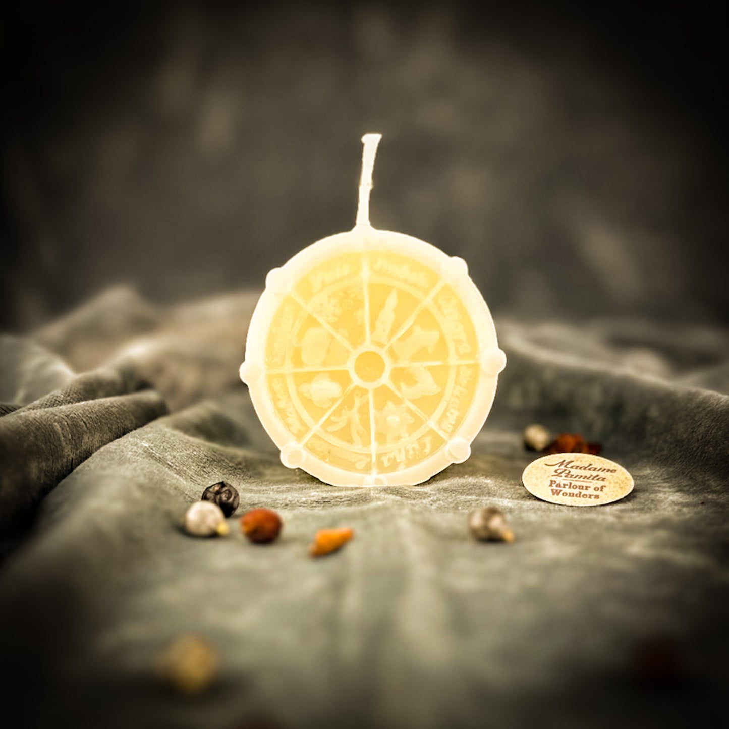 White Wheel of the Year Candle