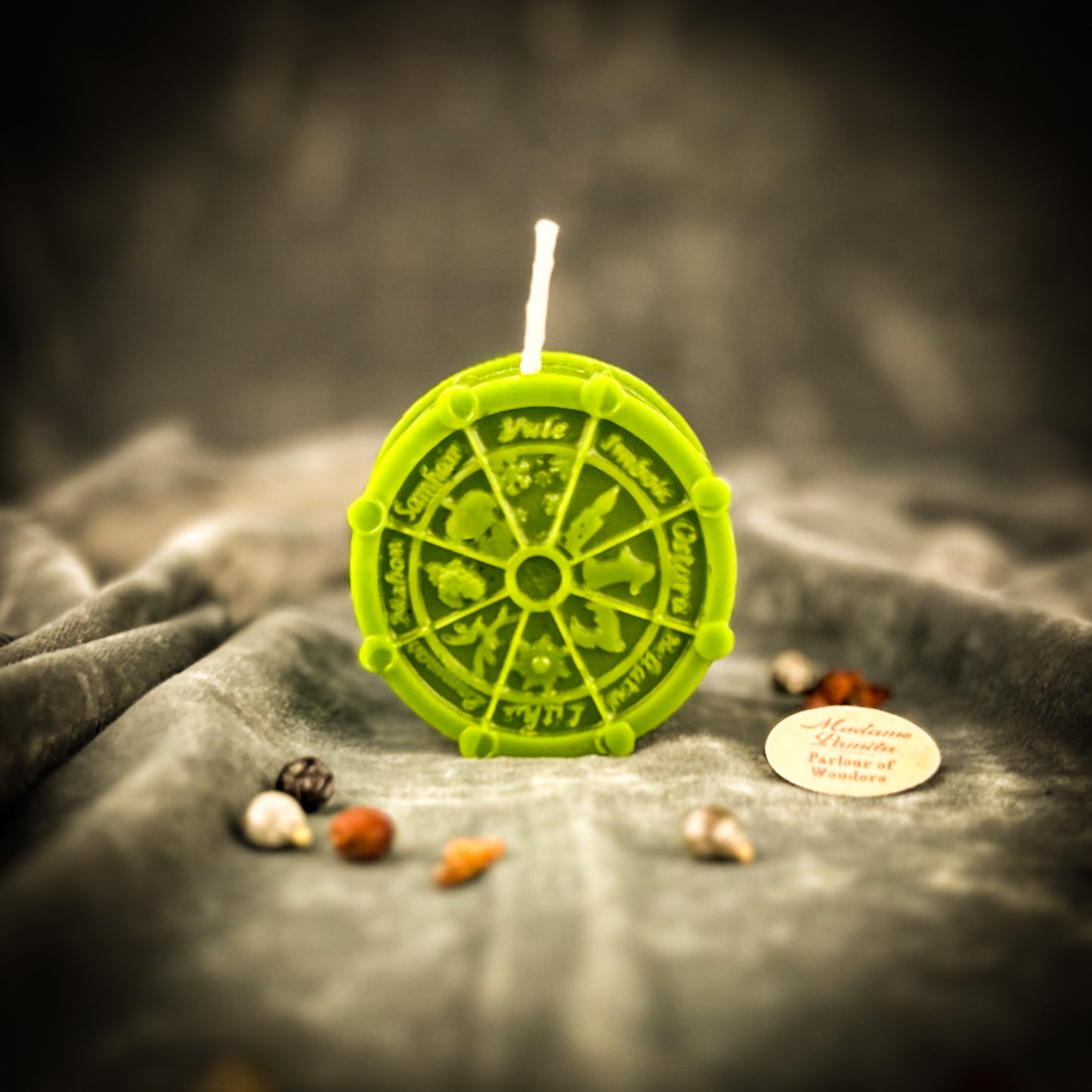 Green Wheel Candle 