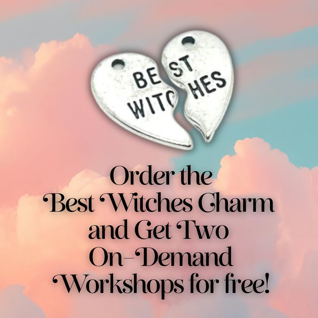 Bless your frienship with our Best Witches Charm. 