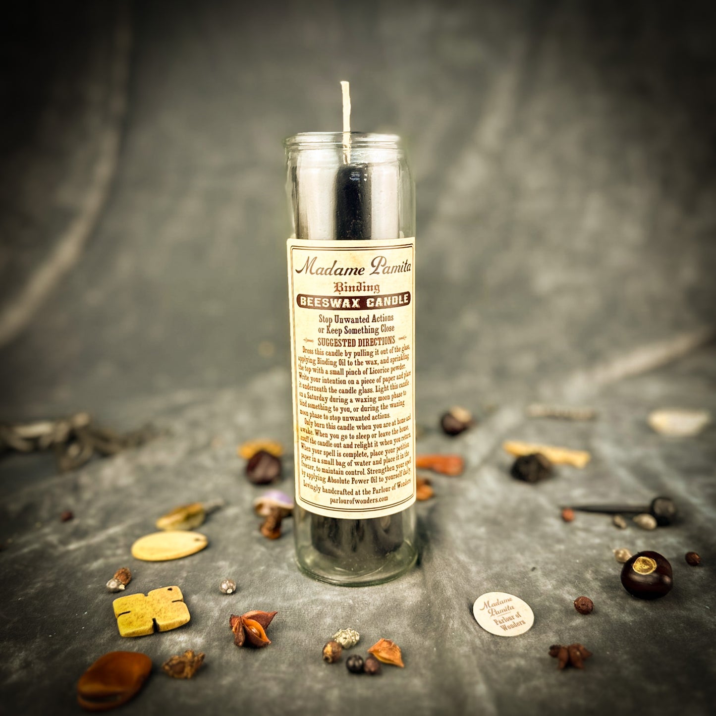 Binding Beeswax Vigil Candle by Madame Pamita - Strengthen Bonds & Stop Harm