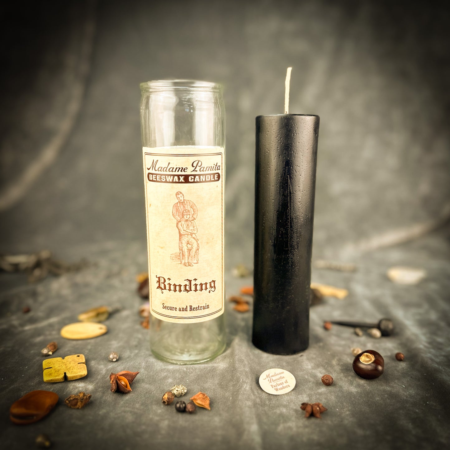 Binding Beeswax Vigil Candle by Madame Pamita - Strengthen Bonds & Stop Harm