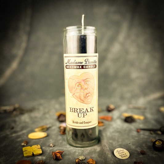Break Up Beeswax Vigil Candle by Madame Pamita - Separate Couples & Dissolve Relationships
