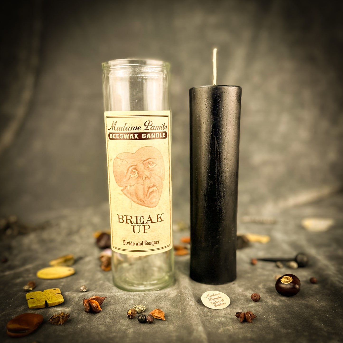 Break Up Beeswax Vigil Candle by Madame Pamita - Separate Couples & Dissolve Relationships