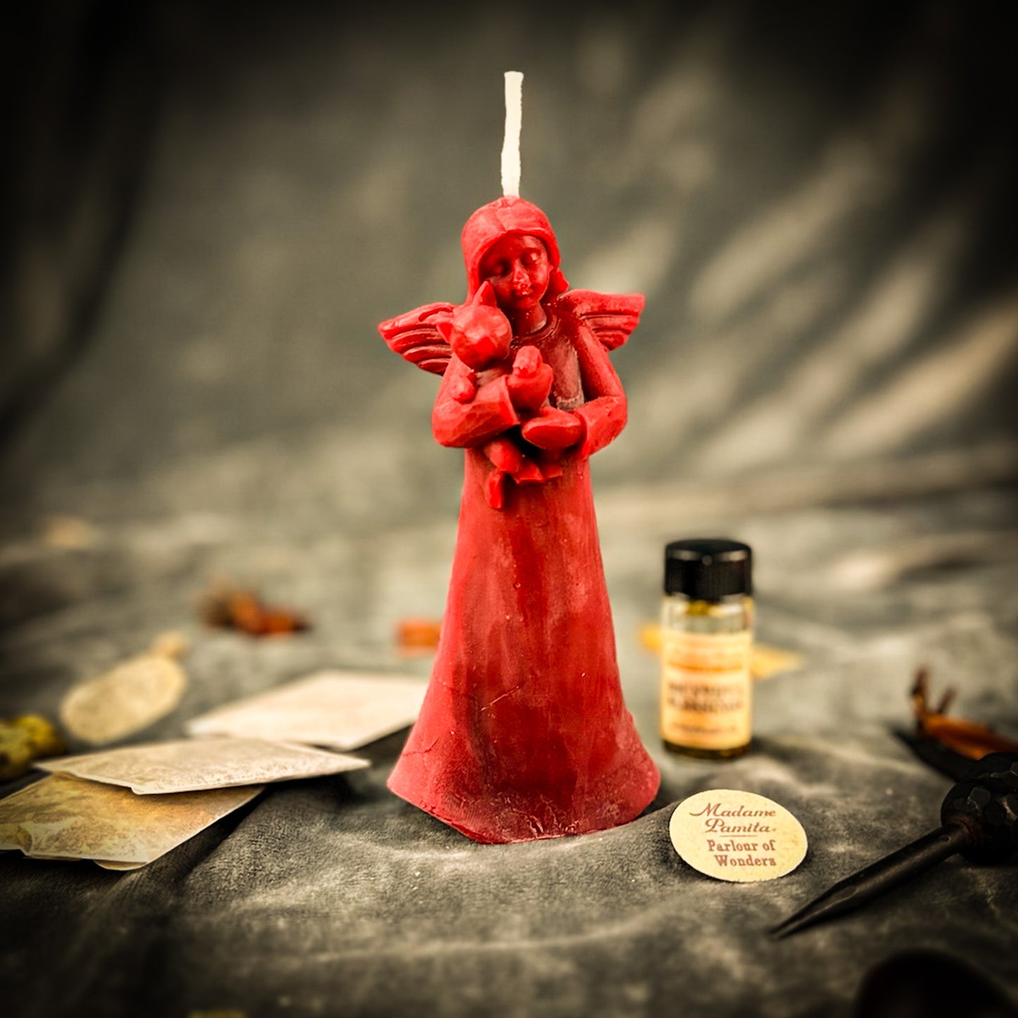Cat Guardian Spirit Candle Spell Kit - Pet Protection and Healing