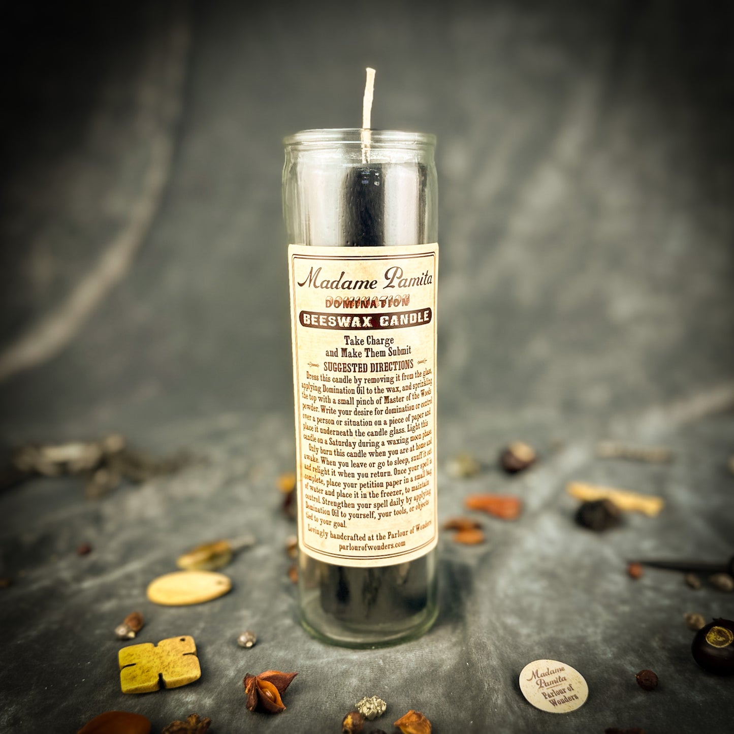Domination Beeswax Vigil Candle by Madame Pamita - Control & Mastery