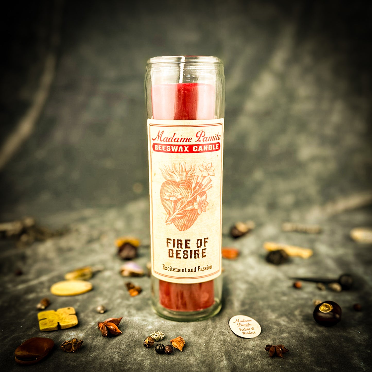 Fire of Desire Beeswax Vigil Candle by Madame Pamita - Passion & Sexual Attraction