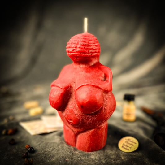 Goddess of Willendorf Candle Spell Kit - Feminine Power & Fertility Magic