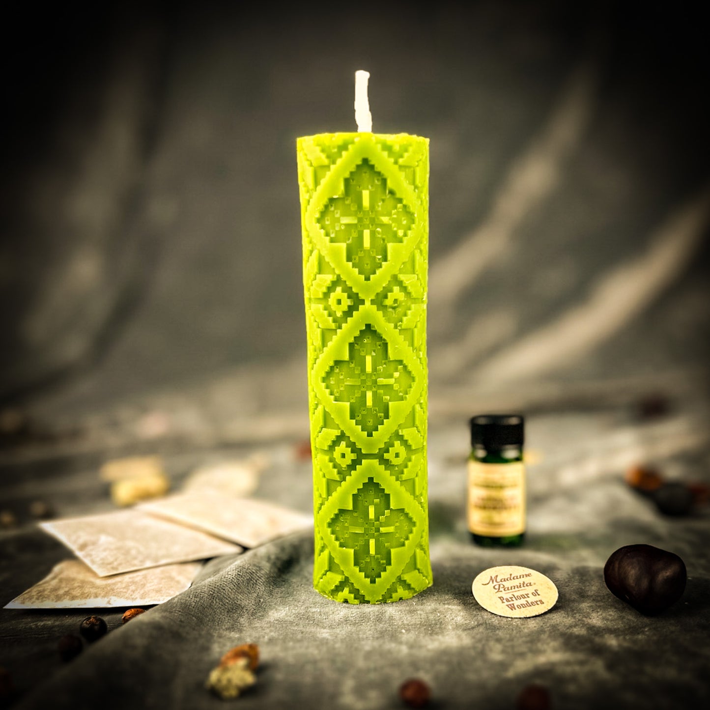 Khrest Cross of Protection and Plenty Pillar Candle Spell Kit - Sacred Balance & Abundance Magic