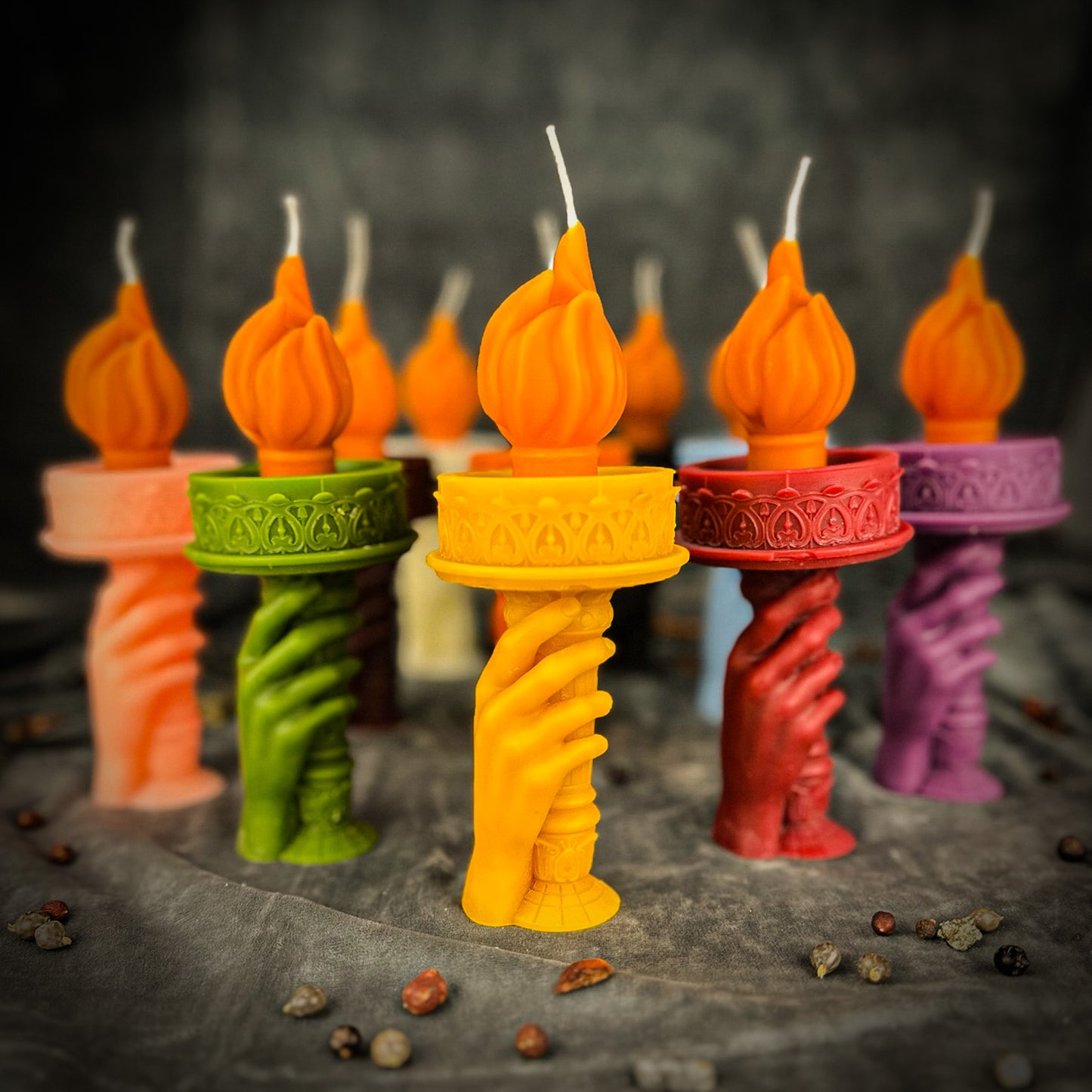 Yellow Liberty and Justice Candle Spell Kit for the Resistance