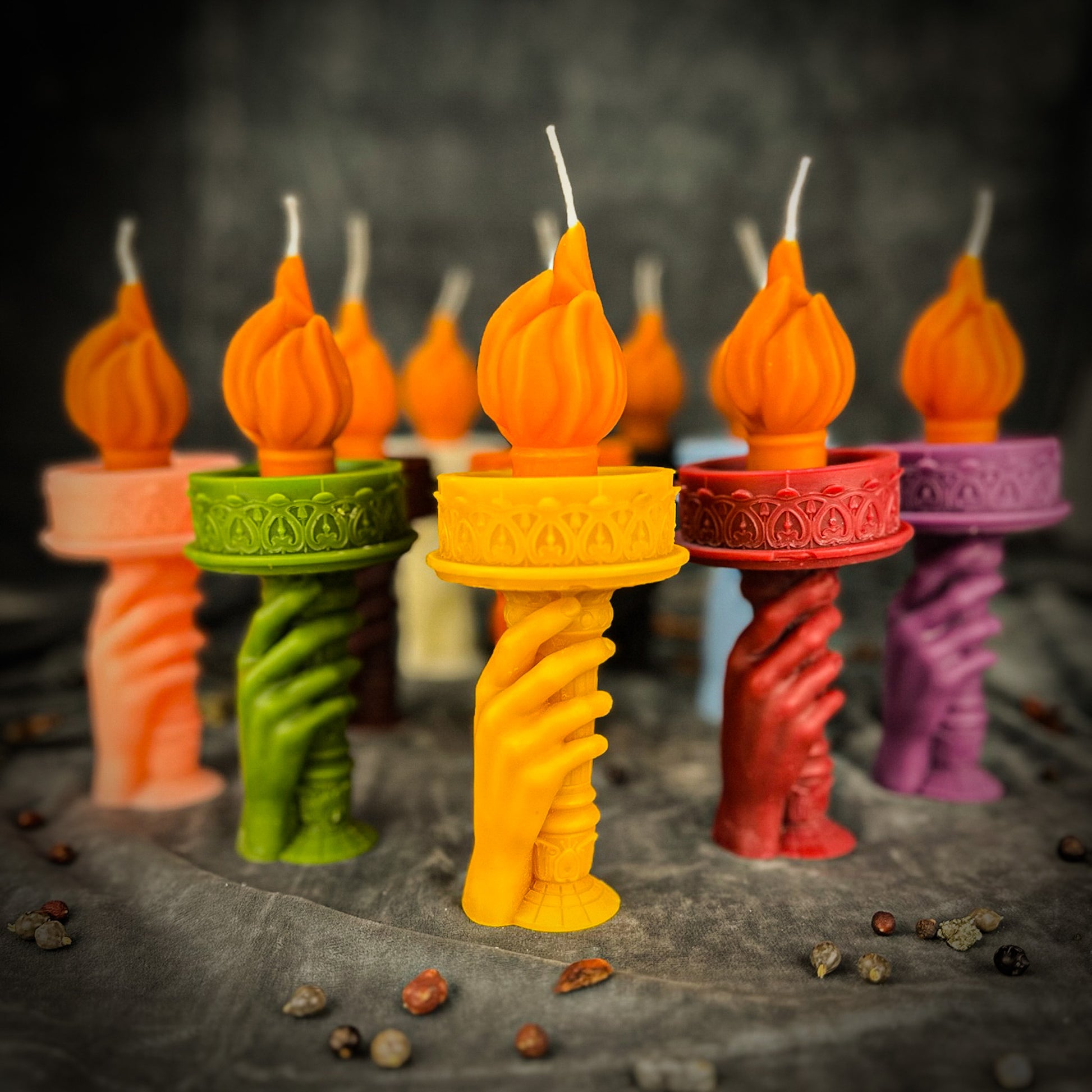 Yellow Liberty and Justice Candle Spell Kit for the Resistance