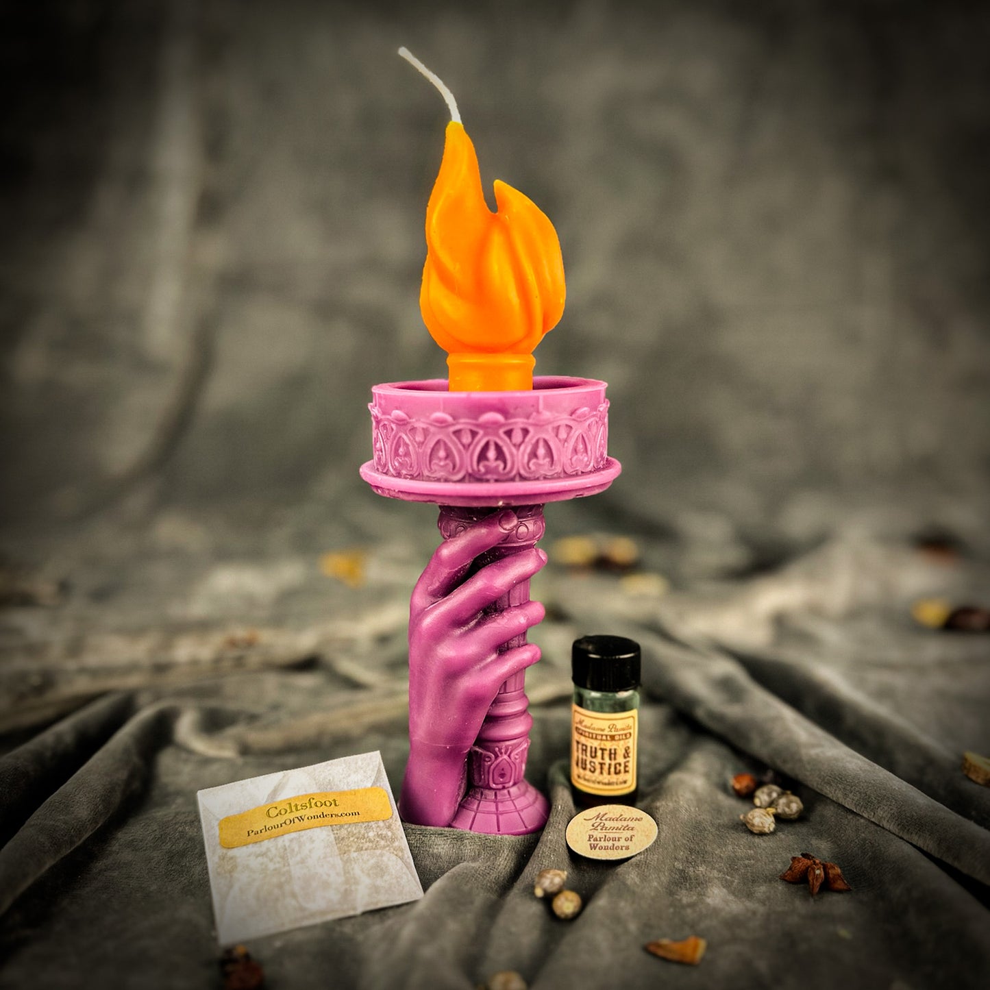 Beeswax Liberty and Justice Candle Spell Kit for the Resistance