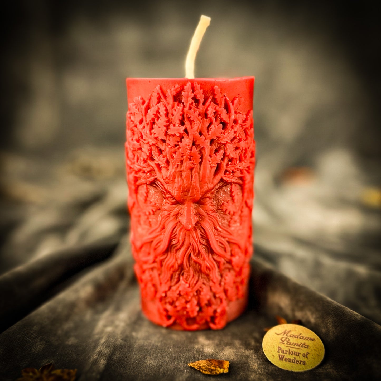 Red Lisovyk Spirit Candle