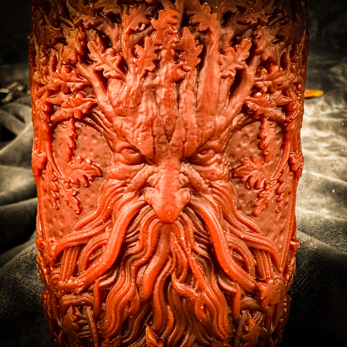 Beeswax Lisovyk Spirit of the Forest Pillar Spell Candle