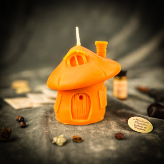 Mushroom Fairy Hut Cozy Home Candle Spell Kit - Sanctuary & Blessing Magic