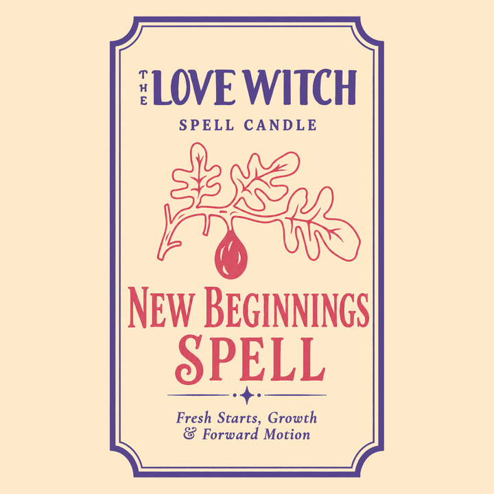 New Beginnings Spell - Beeswax Vigil Candle by The Love Witch