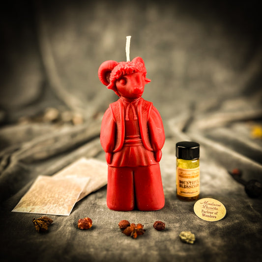 New Year Blessing Goat Candle Spell Kit