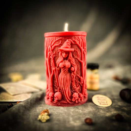 Pillars of Witchcraft - Wisdom Candle Spell Kit - Knowledge & Insight