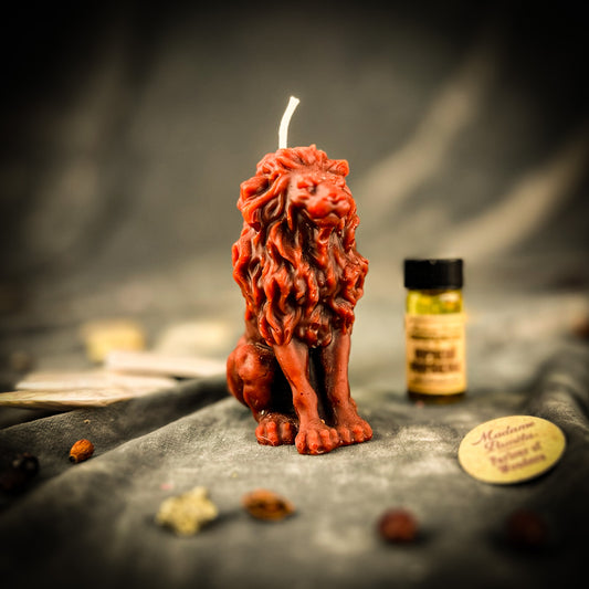 Proud Lion Candle Spell Kit - Courage & Leadership Magic