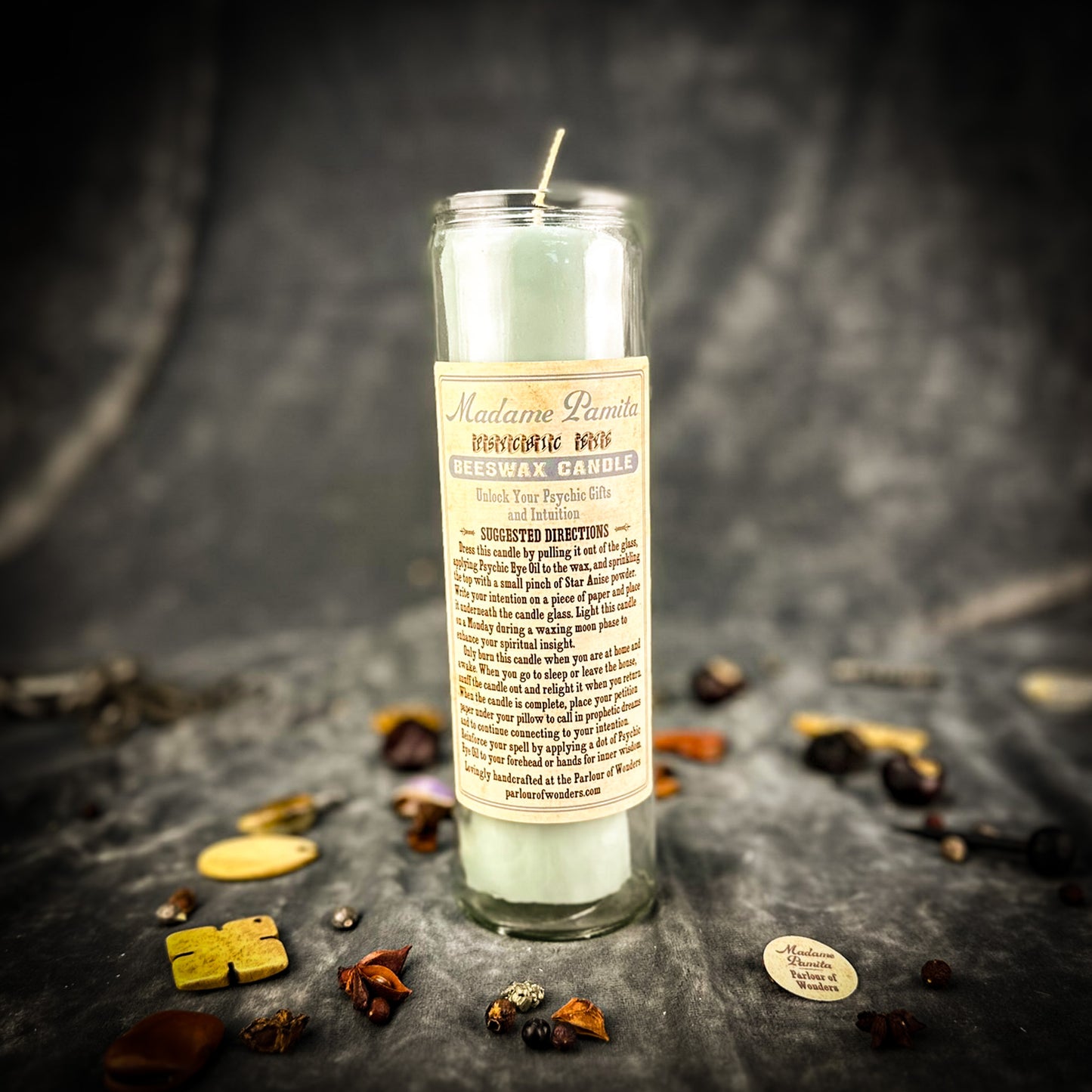 Psychic Eye Beeswax Vigil Candle by Madame Pamita - Intuition & Psychic Abilities