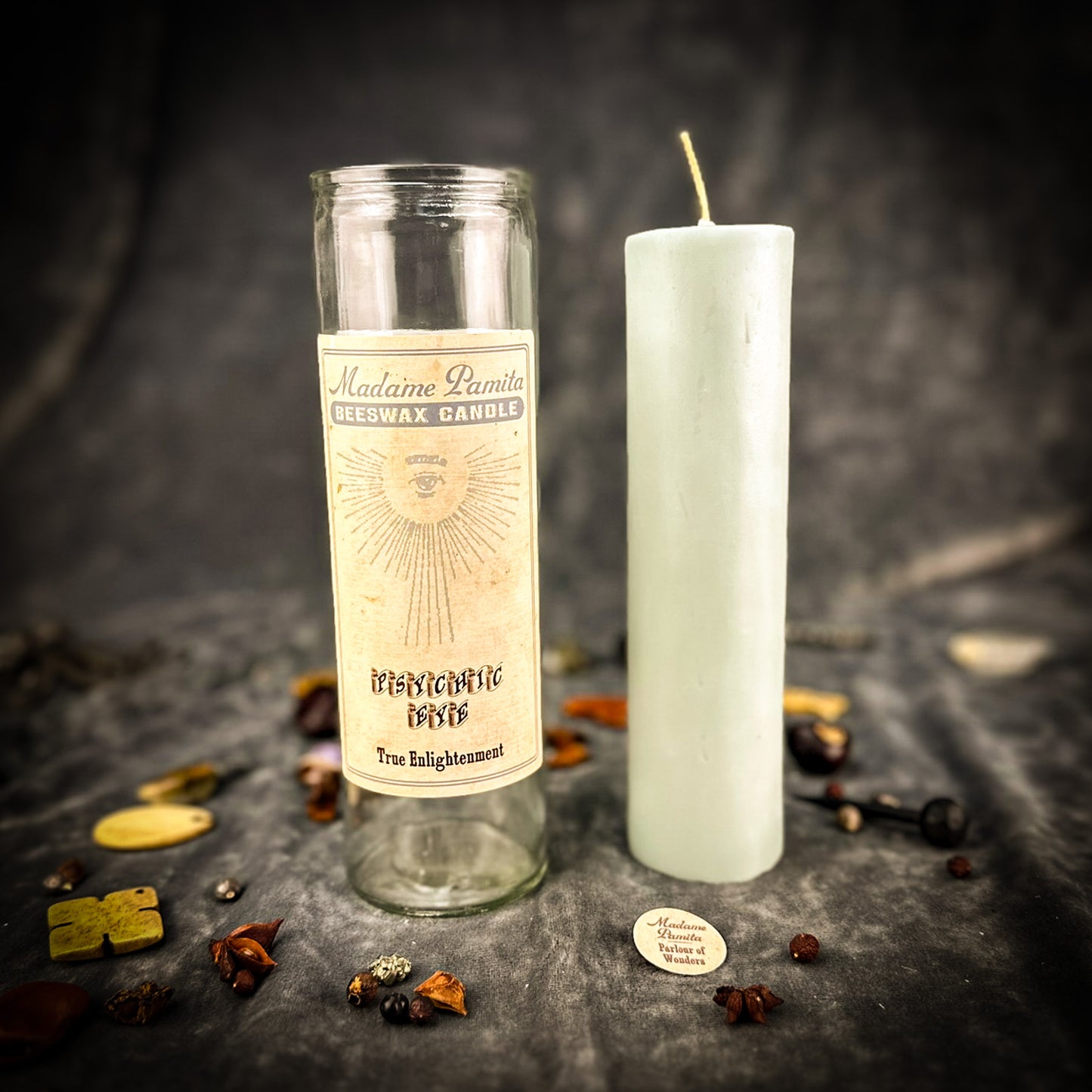 Psychic Eye Beeswax Vigil Candle by Madame Pamita - Intuition & Psychic Abilities