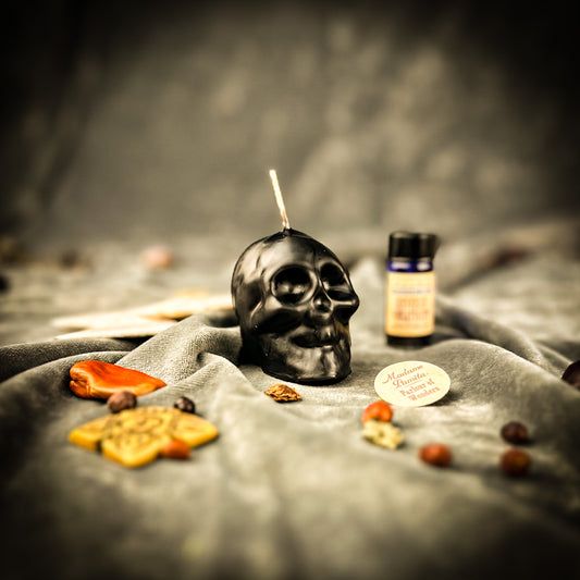Return to Sender Small Skull Candle Spell Kit - Protection & Negativity Reversal Magic