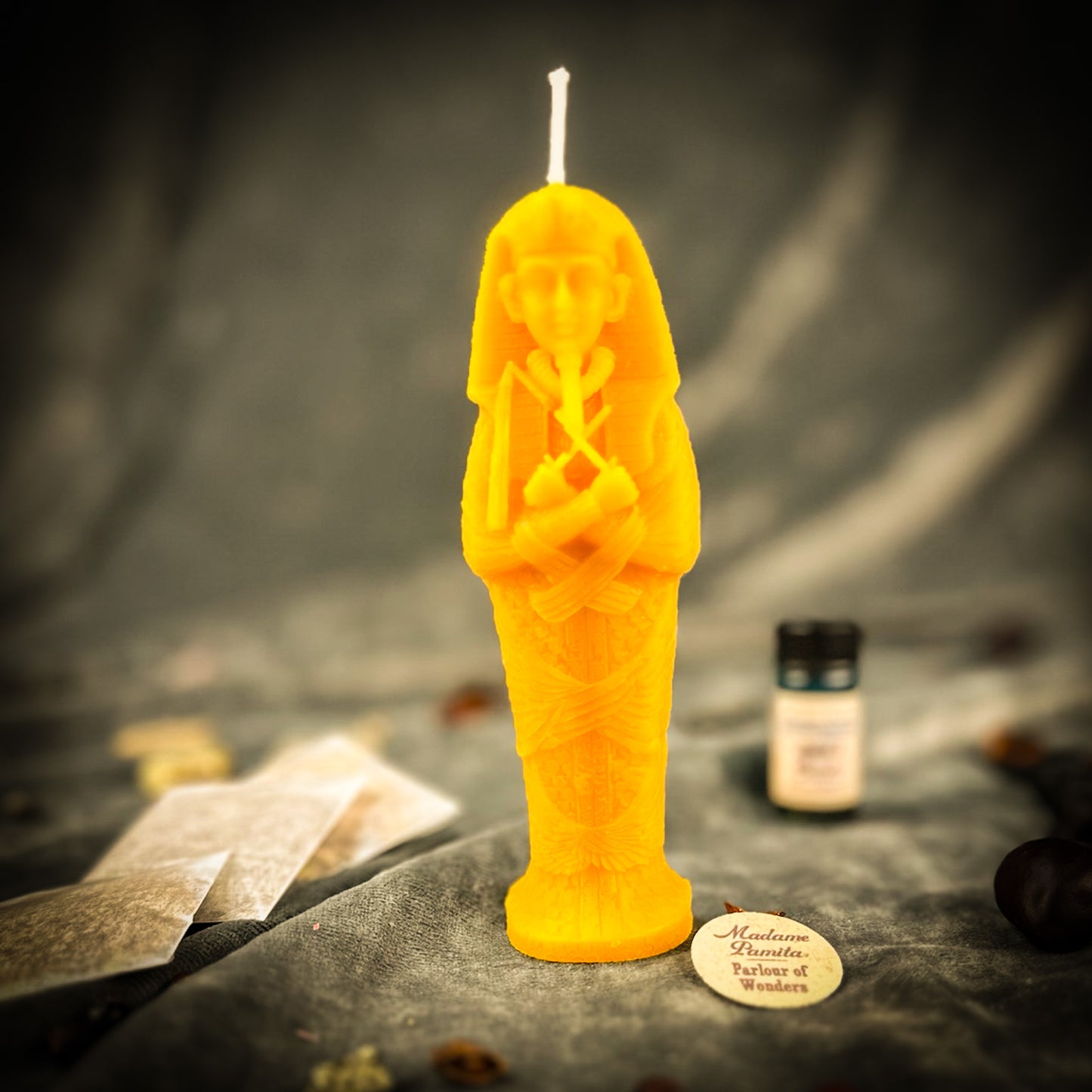 Sacred Egyptian Mummy Candle Spell Kit - Ancestral Wisdom & Past Life Magic