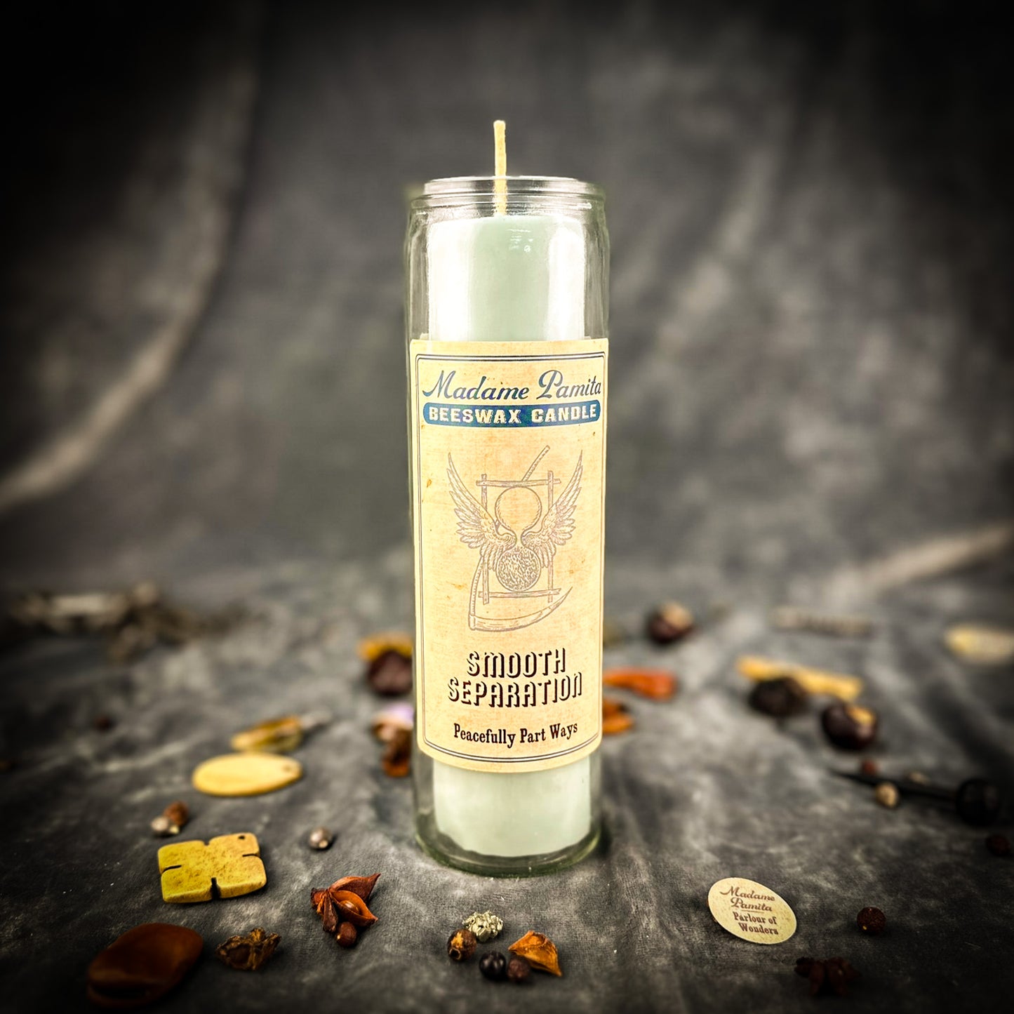 Smooth Separation Beeswax Vigil Candle by Madame Pamita - Peaceful & Permanent Parting