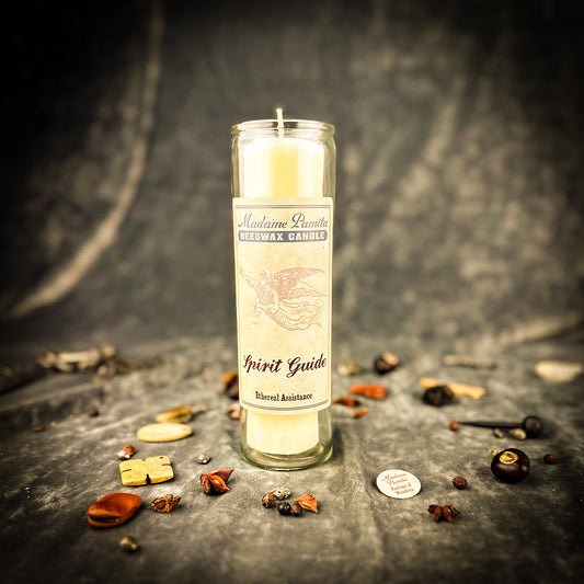 Spirit Guide Beeswax Vigil Candle by Madame Pamita - Divine Guidance & Protection