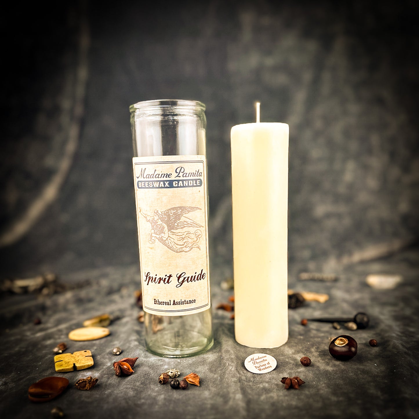 Spirit Guide Beeswax Vigil Candle by Madame Pamita