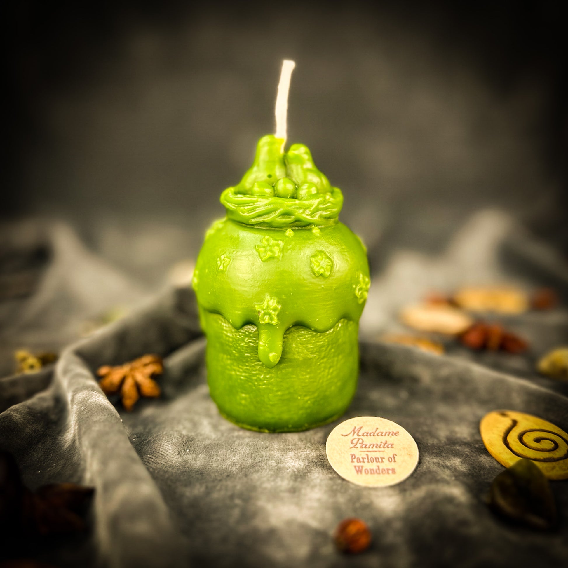 Green Spring Bird Nest Paska Candle 