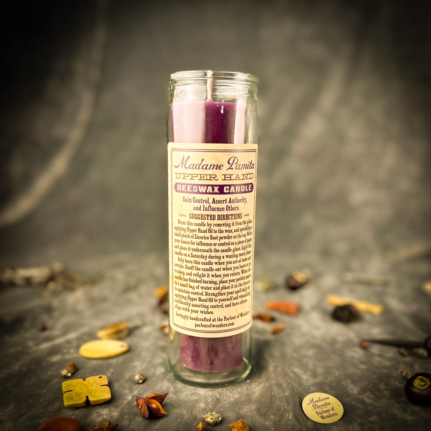 Upper Hand Beeswax Vigil Candle 