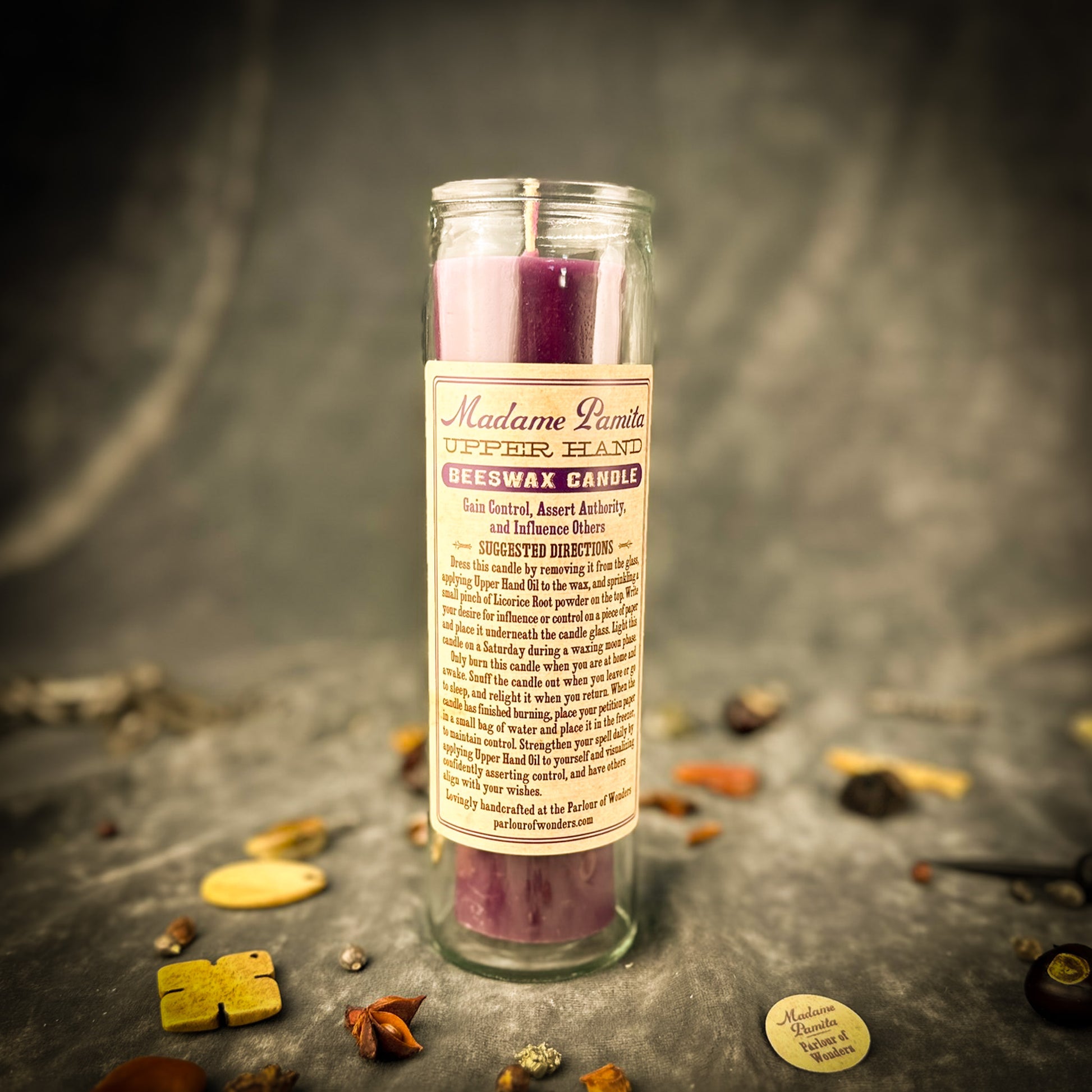 Upper Hand Beeswax Vigil Candle 