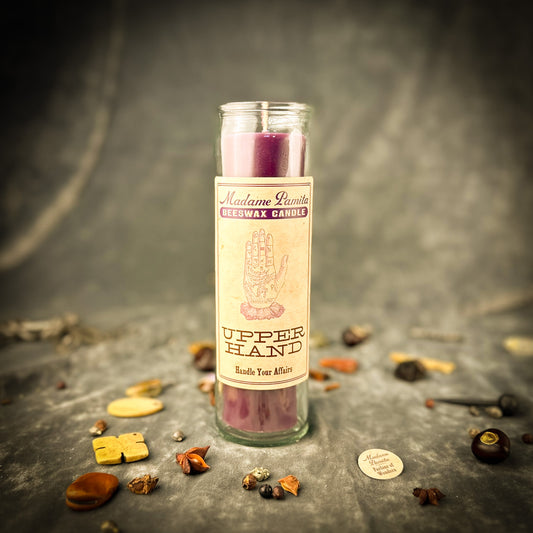 Upper Hand Beeswax Vigil Candle by Madame Pamita - Control & Advantage